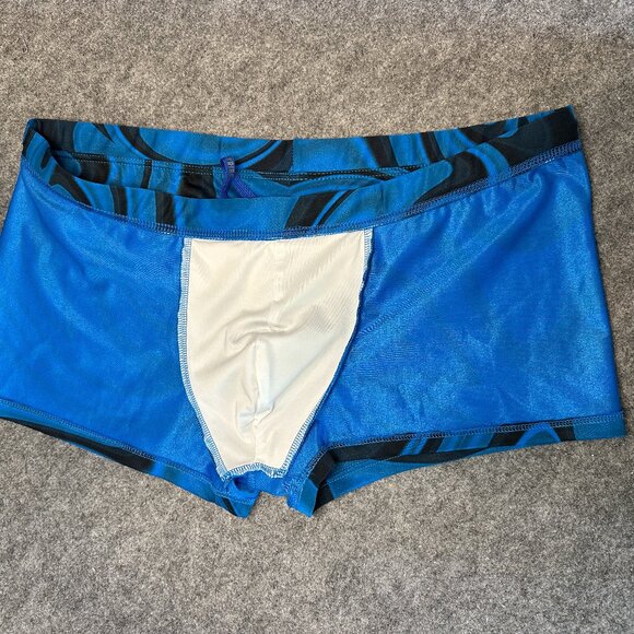 Tribe Men’s Swim Shorts – Size 3XL – Blue Swirl Print - Picture 7 of 8